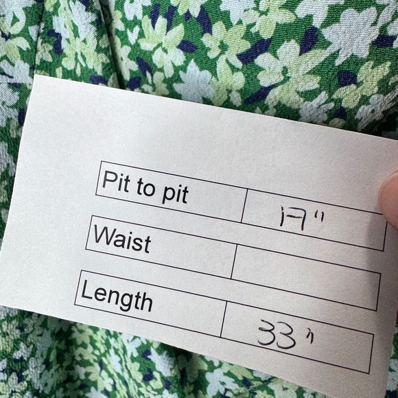 Aritzia Sunday Best Maude Floral Mini Dress Green - Picture 8 of 8